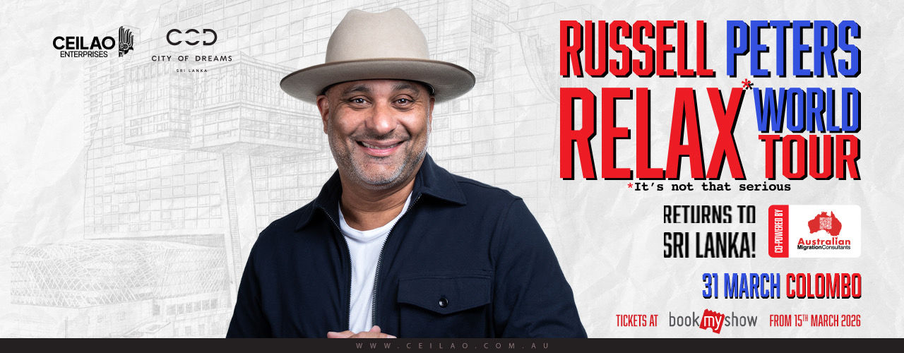 RUSSELL PETERS RELAX WORLD TOUR - LIVE IN COLOMBO